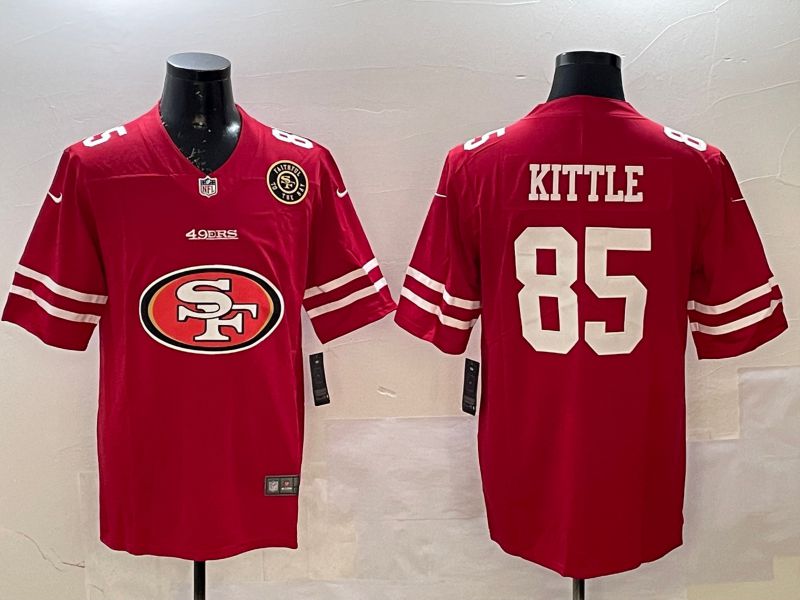 Men San Francisco 49ers #85 Kittle Red Brigade standard 2025 Nike Limited NFL Jersey style 4